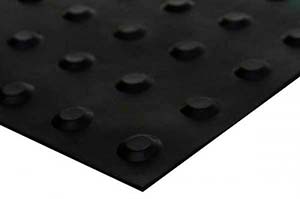 Piso tátil emborrachado