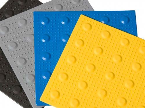 Piso tátil em poliester