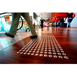 Instalações para pisos táteis