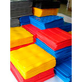 Pisos táteis de borracha