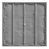 Pisos táteis de PVC argamassado