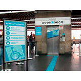 Pisos táteis em PVC para deficientes visuais