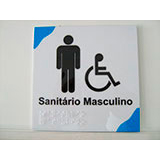 Placa para sinalização em Braille