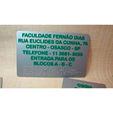 Placa para sinalização em Braille